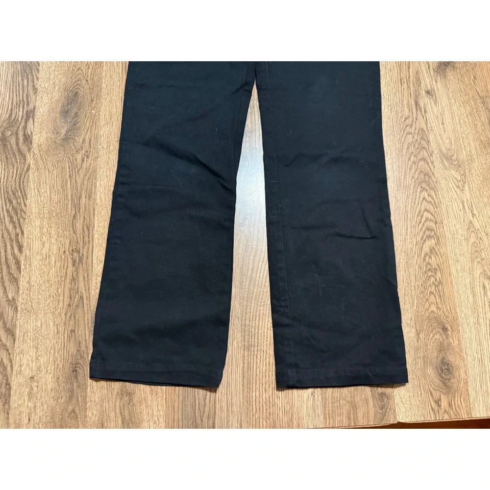 Old Navy Jeans Youth Boys Size 12 Black Denim Straight Pants Built in Flex